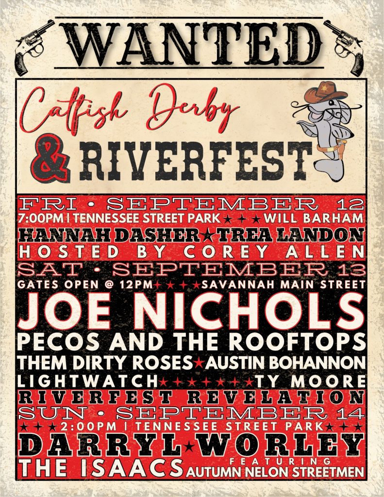 Savannah Catfish Derby and Riverfest 2025 Flyer